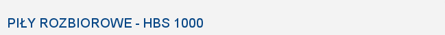 Jarvis Polska: HBS 1000