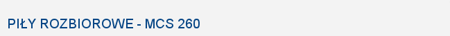 Jarvis Polska: MCS 260