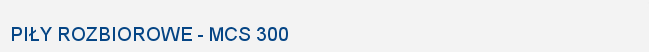 Jarvis Polska: MCS 300